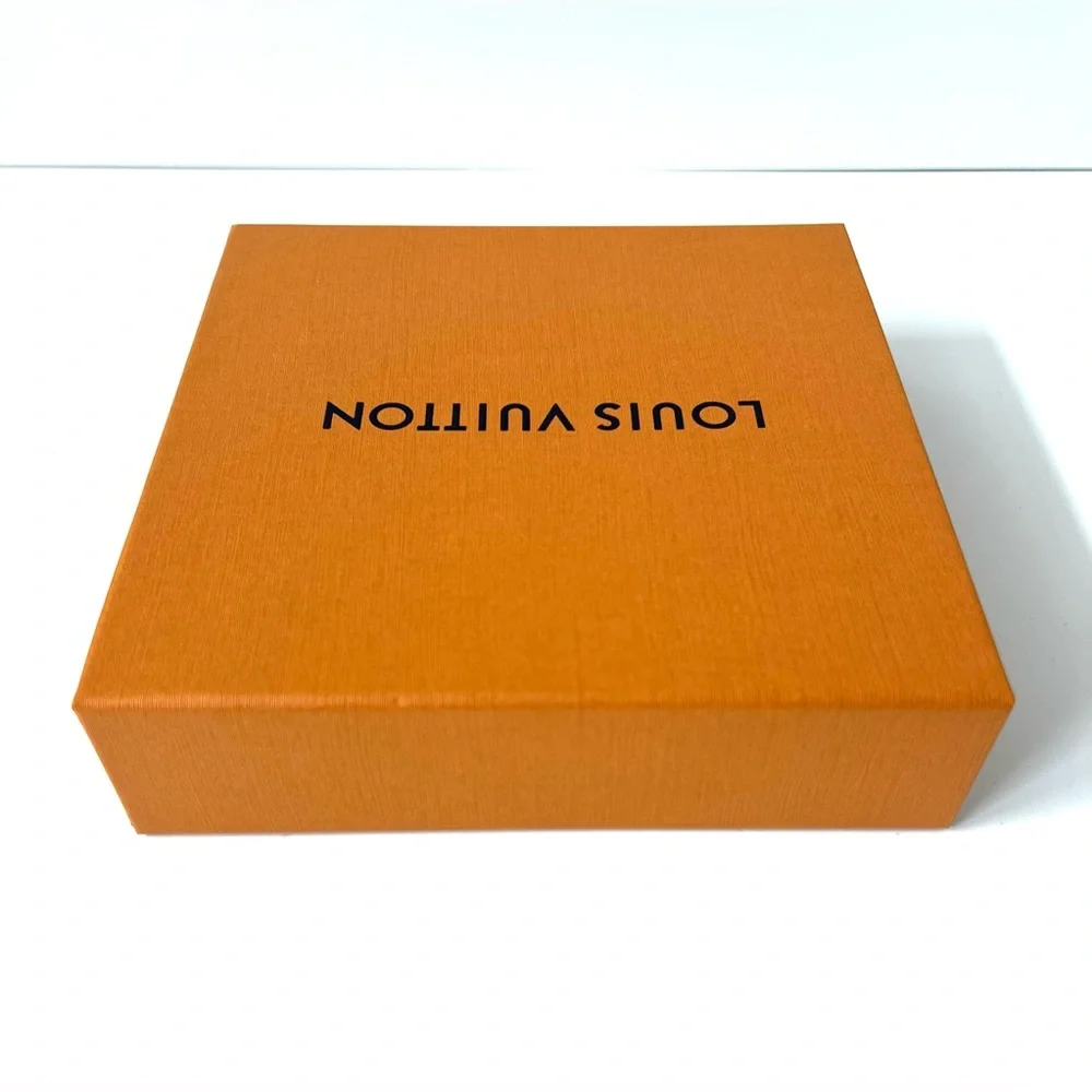 Louis Vuitton Signature Orange Sliding Gift Box, Size 6.75 x 6.75 x 1.75 in